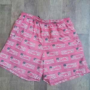 Columbia PFG omni-shade swimming trunks.